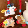 Funny Horse Year Pendant Good Luck Plush Horse Keychain Portable Bag Charm  New Year Gift