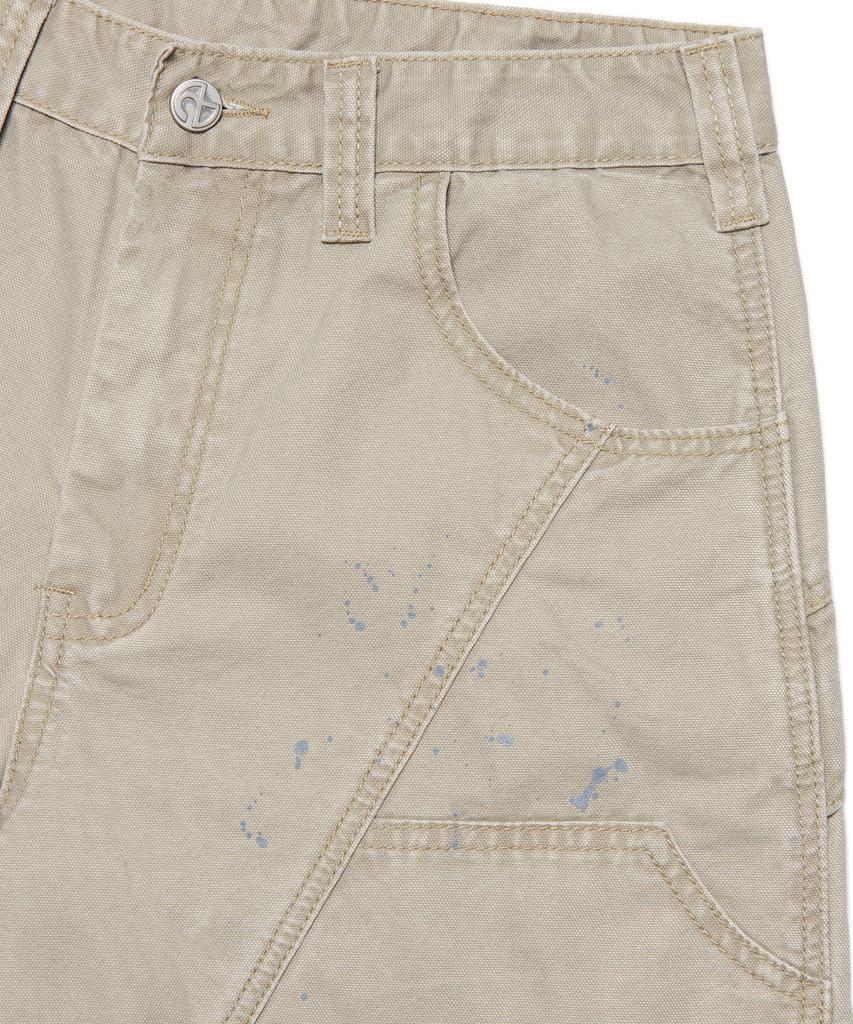 Nomaenyueol Painted Double Knee Pants - Washed Beige