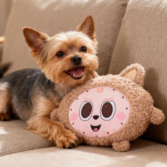 Pet Toy Molar Teeth Guard Soft Tough Chew Toy Cartoon Shape Bite-Resistant Tooth Cleaner Dog Toy with Built-in Sound