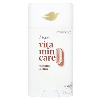 Vitamin Care+ Deodorant, Coconut & Shea Butter, 74G(2.6Oz)