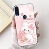 For Motorola One Vision One Macro Phone Case Motorola P50 Back Cover Soft Matte Silicone Slim Fundas Lovely Panda Rabbit Flower