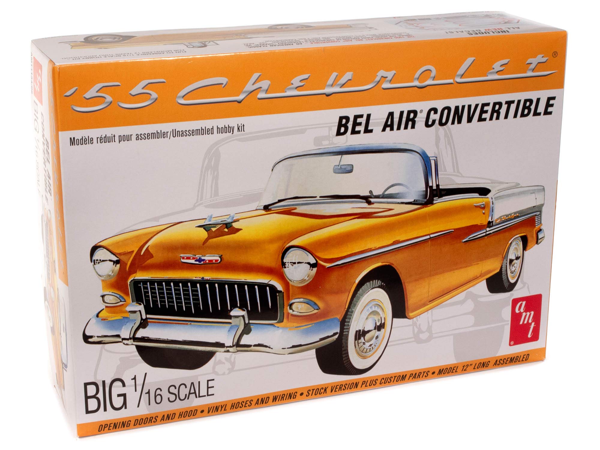 

Пластиковая модель кабриолета AMT 1955 Chevy Bel Air AMT1134 1/16