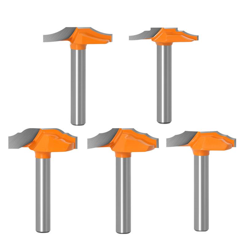1/5pc 1/4inch 6mm Shank Woodworking Door Frame Lace Knife Door Engraving Profiled Lace Cabinet Engraving Knife Imported Milling Cutter