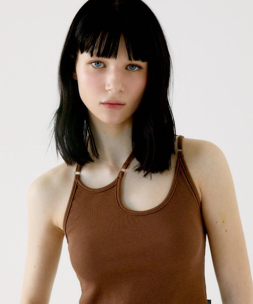 FASE String Line Top - Brown