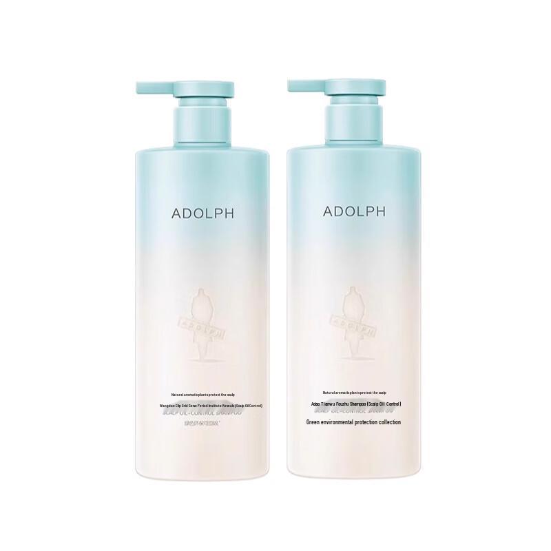 Adolph Plant Fragrance Scalp Oil Control Shampoo Set (2x400ml)