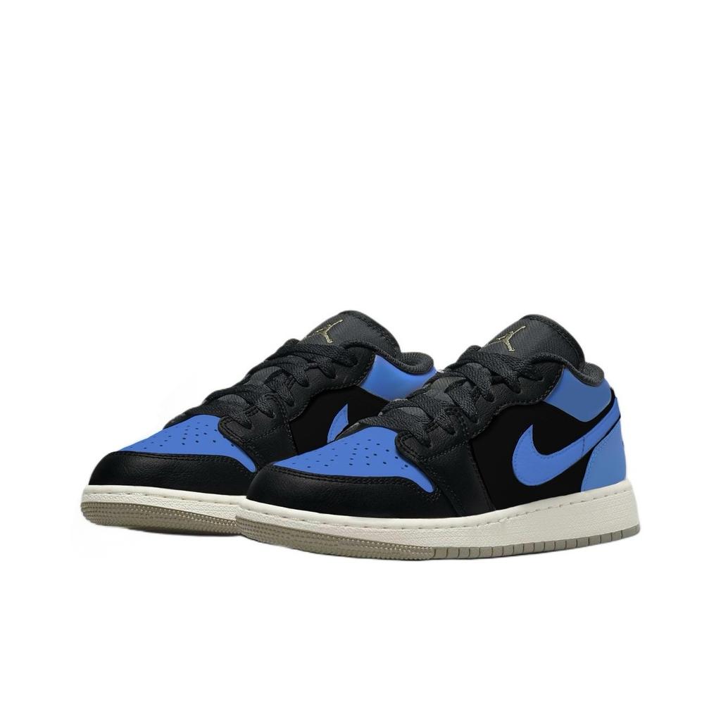 Jordan Air Jordan 1 Little Lightning 2 Abrasion Resistant Low top Vintage Basketball Shoes Unisex Royal Blue 553558-092(Team1119-2)