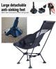 Outdoor High Back Elevation Angle Triangular Big Beach Sink Storage Bag Load Capacity 120 Kg [iClimb] Chair/chair (L), Semi-reclining Chair/chair,