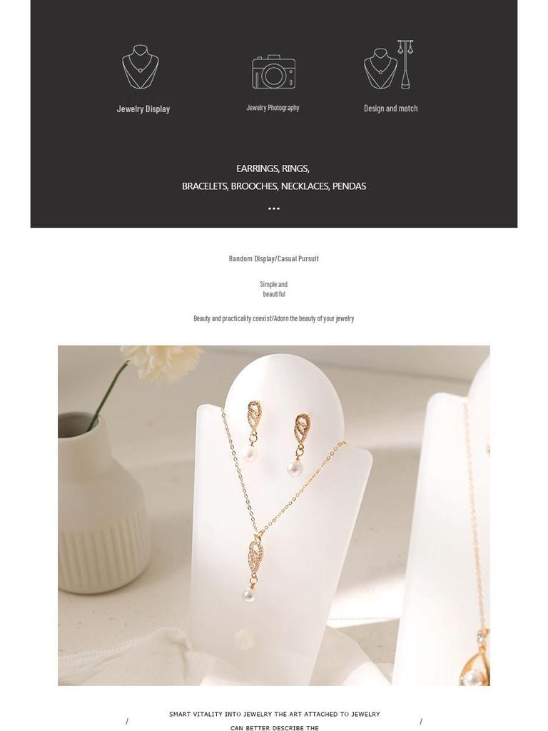 Jewelry Display Stand for Rings, Necklaces, Earrings, and Bracelets - Perfect for Live Streaming and Shooting Props