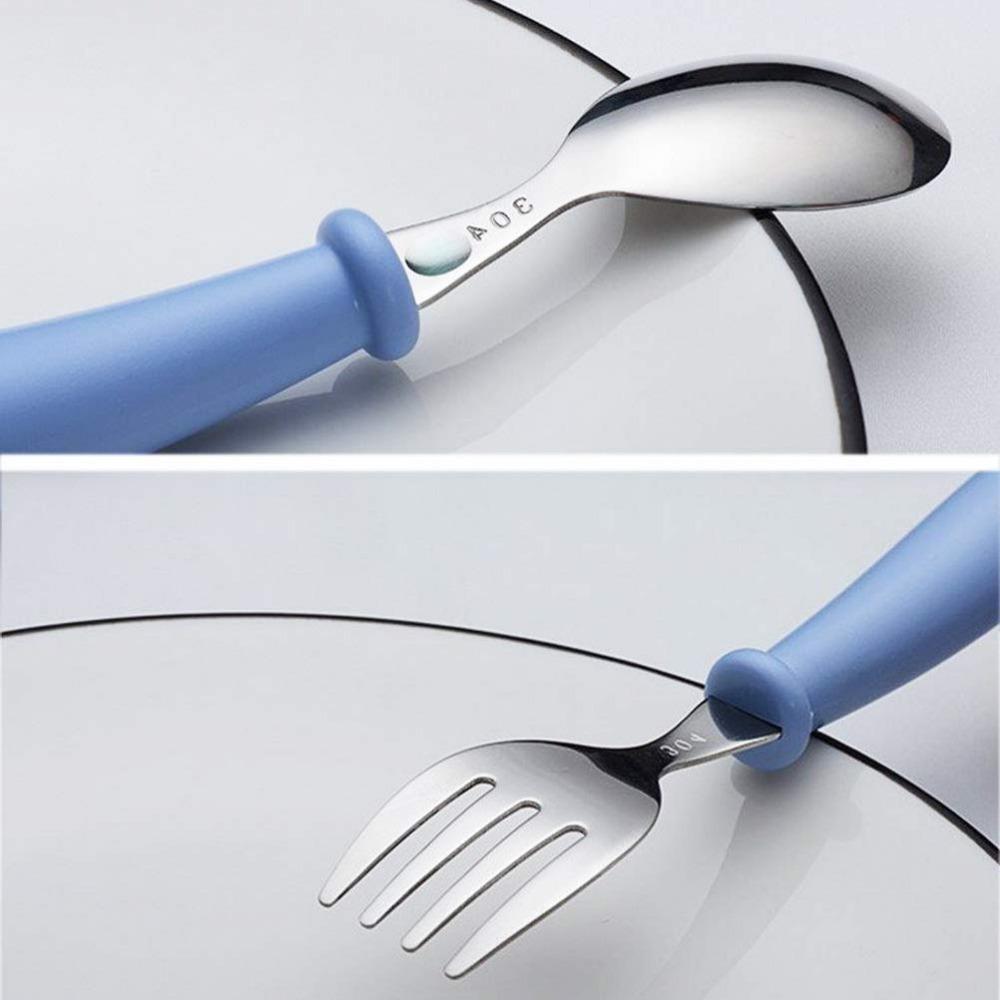 Toddler Utensils, Toddler Forks and Spoons Stainless Steel Baby Utensils Baby Silverware Set with Storage Box Safe Dining