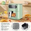 Friteuse à air chaud - NETTLIFE - Nettlife - 6 L - panier simple avec hublot - 7 programmes