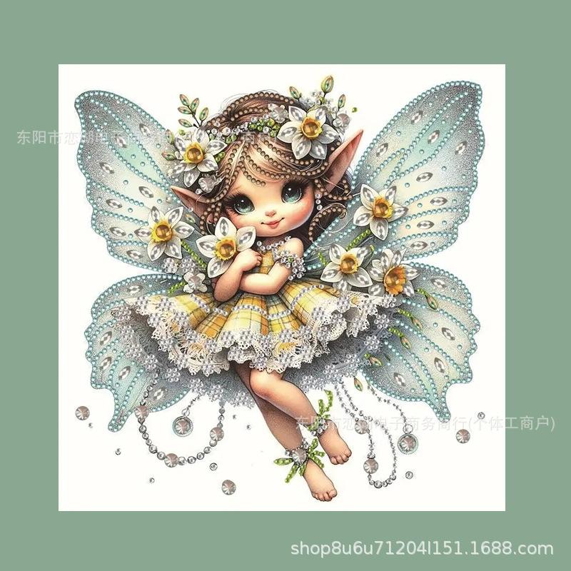 Schmetterlingsförmiges Diamantgemälde in großer Größe mit leuchtenden Diamanten, dekoratives Gemälde, Explosionsmotiv