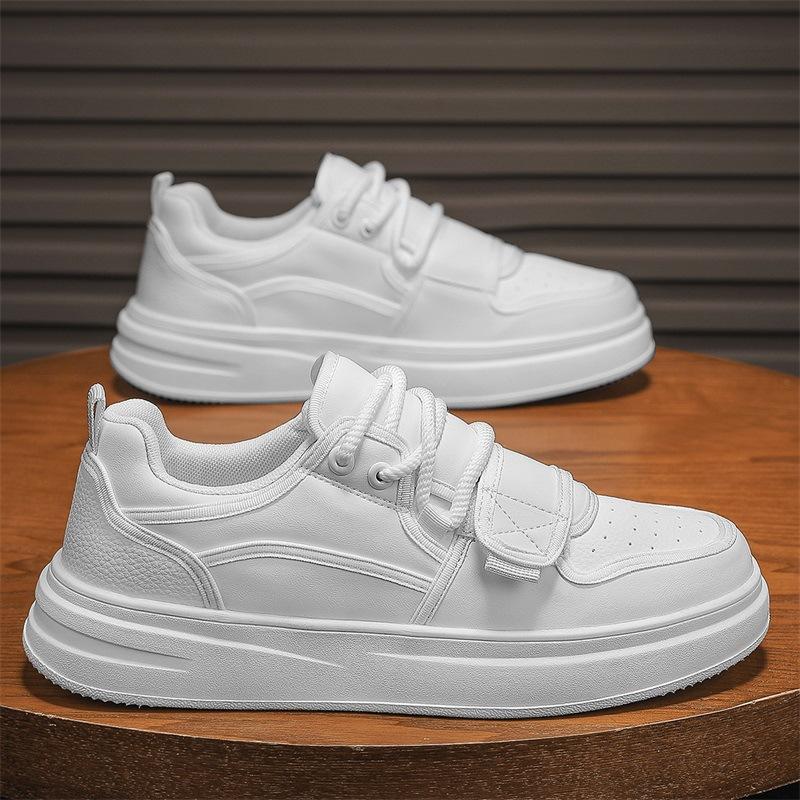 

Холодные липкие 2025 новые мужские белые туфли модные мужские туфли спортивные универсальные повседневные кеды мужские H177 39 белый