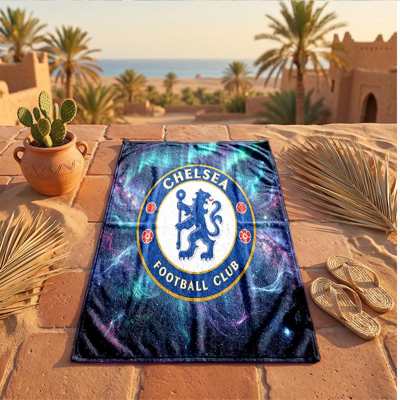 Asciugamano da Spiaggia in Microfibra con Stampa Chelsea FC Asciugatura Rapida Assorbente Grande Asciugamano per Spiaggia Nuoto Viaggio