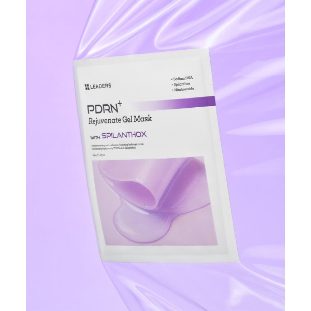 Leaders Cosmetics [5 Sheets] Leaders Pdrn+ Rejuvenate Pore Firming Glow Gel Mask