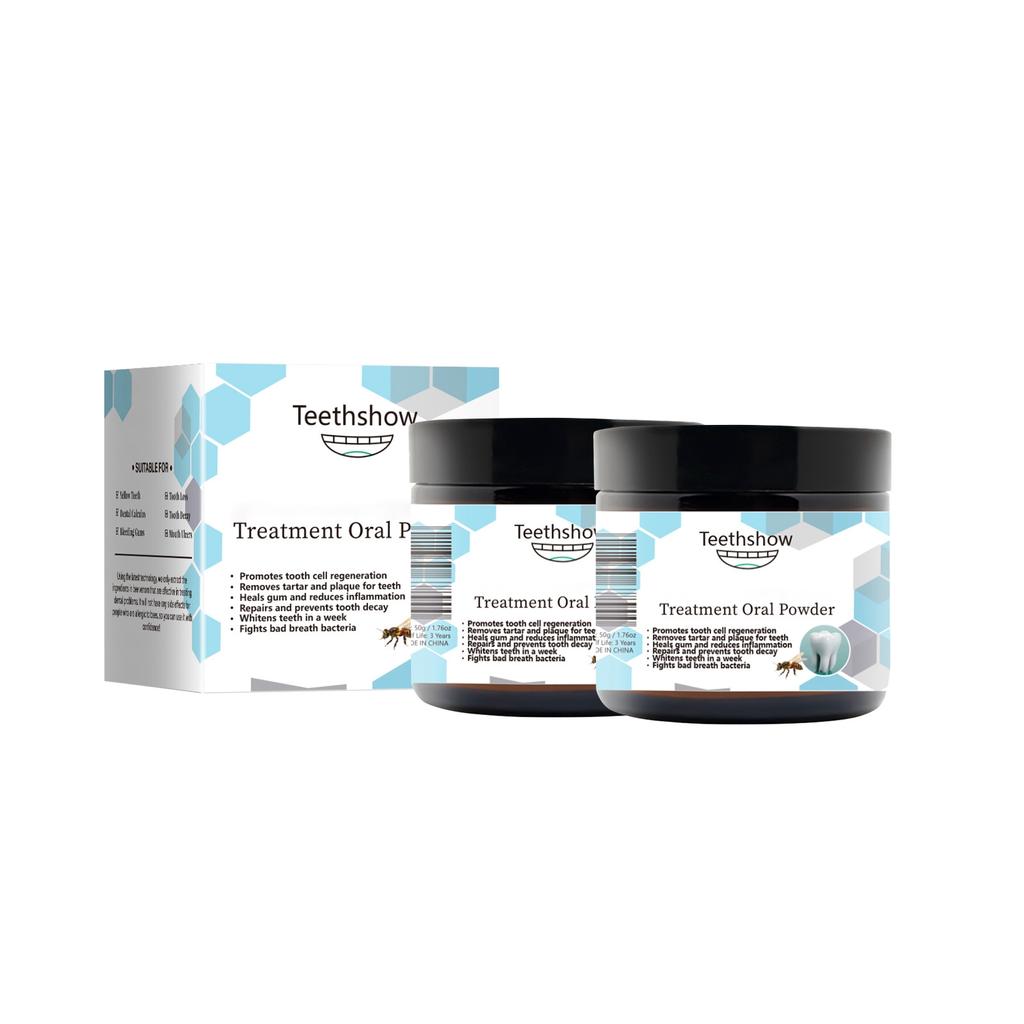 Oral Care Powder Whitens Teeth Freshens Breath Reduces Yellow Stains Oral Care Cleansing Tooth Powder.