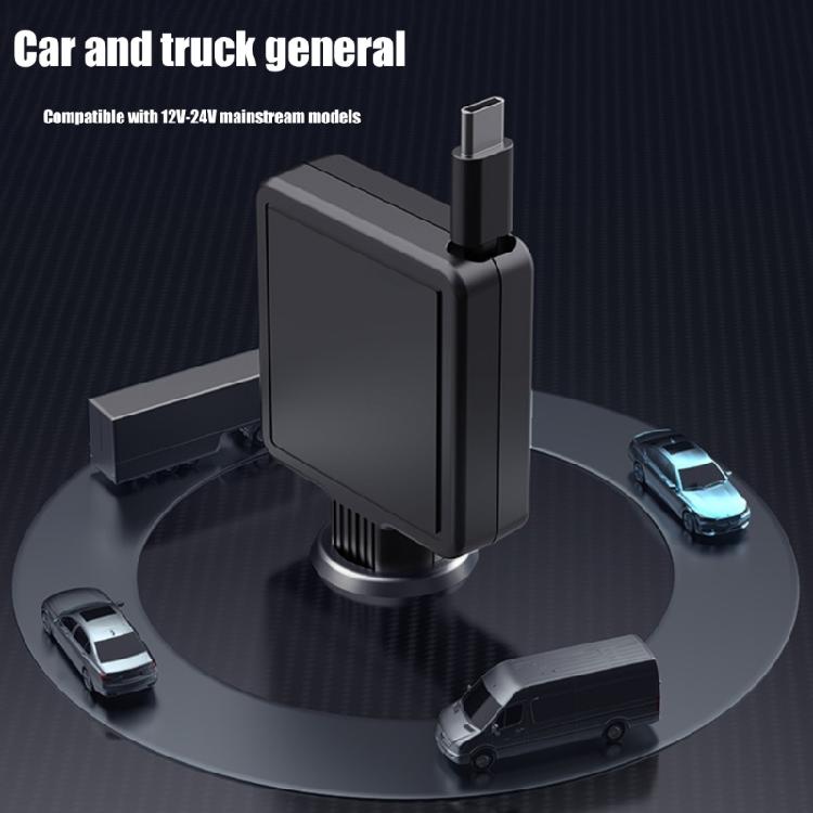 30W Car Charging Adapter Cable with Extendable USB C Line for Electronic Devices Charger