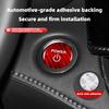 Suitable for Toyota Car One-Touch Start Button Cover, BVNSGH6 Real Carbon Fiber Hard Stop Switch Decorative Cover Interior Sticker, Prius
