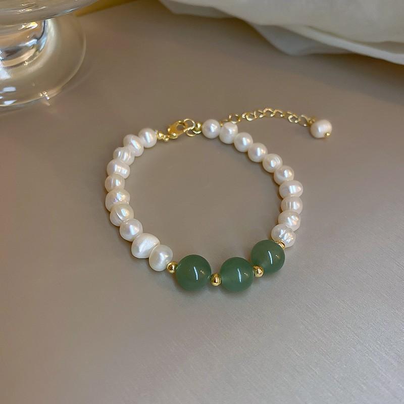 Natural Stone Lotus Pod Pendant Bracelet New Chinese Personality Trend Bracelet Simple Niche Fresh Jewelry Wholesale