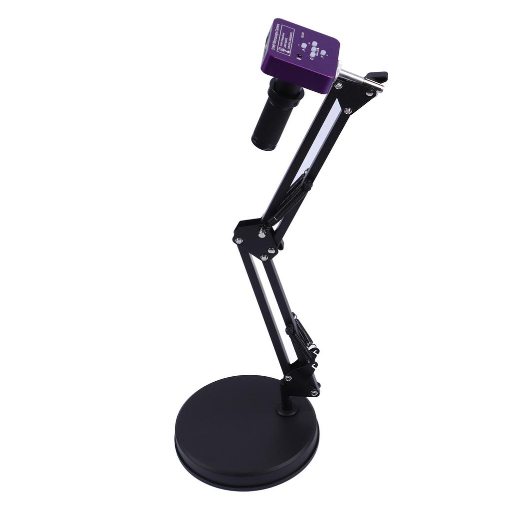 Industrial Microscope Camera 51MP 150X Round Chassis Adjustable Stand Electronic Microscope Camera 100‑240V