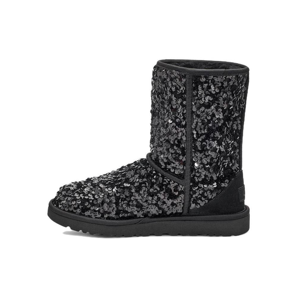 UGG Classic Short 'Sequin Black Grey' Women's 1130650-BLK