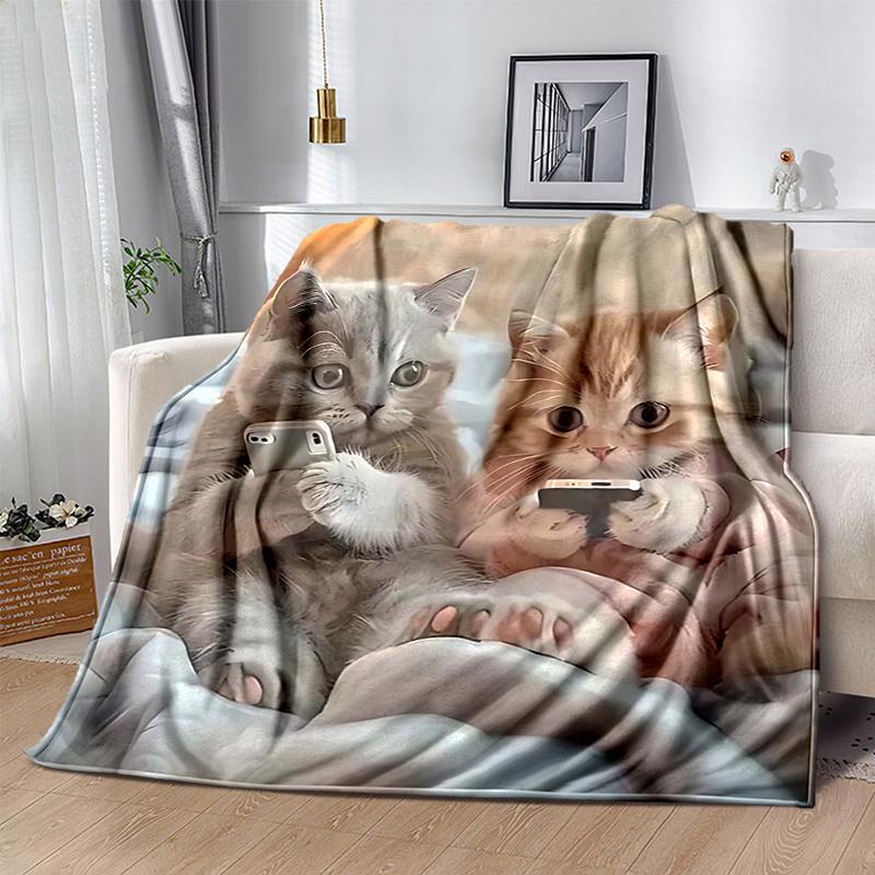 1pc Moonlit Owl Moon Blanket Cozy Home Decor, Sofa Throw, Outdoor Blanket .W079