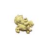 999 Pure Gold Cartoon Horse Pendant with Red String - Perfect Small Gift or Souvenir