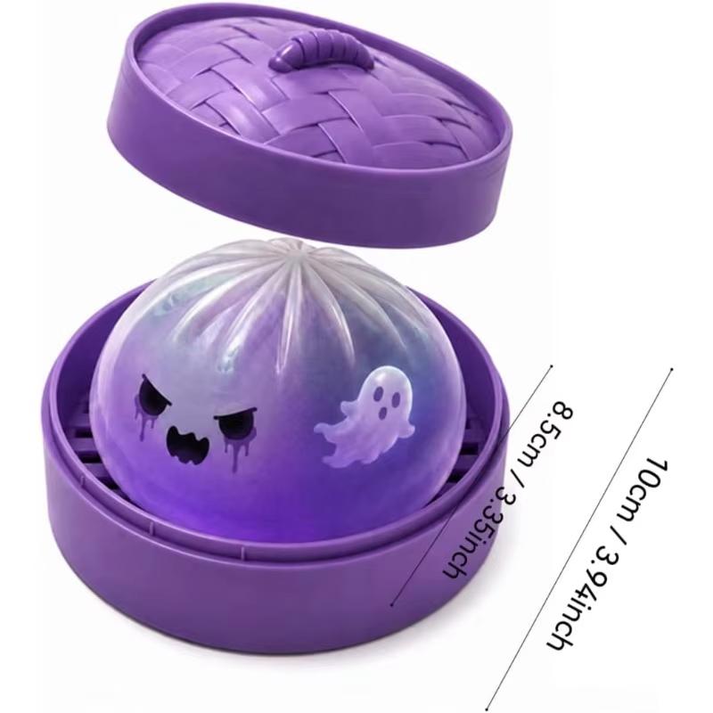 Třpytivé Halloweenské Duchové Knedlíčky Squishy Měkké Pomalý Odraz Odolnost Decompression S Pařákem Plněný Žralok Buchta Dárek