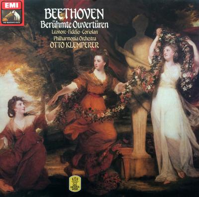 LP Record OTTO KLEMPERER, PHILHARMONIA ORCHES - Beethoven Berühmte Ouverturen, Leon 1031041 His Master's Vo Germany Classical Used