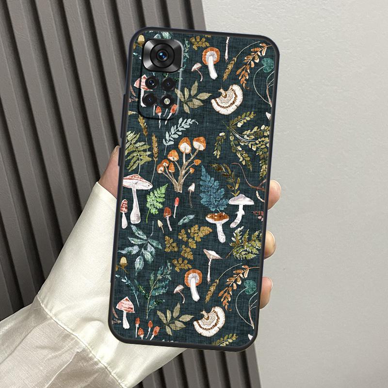 Mushroom Forest Case For Xiaomi Redmi Note 10 Pro Note 11 8 9 12 Pro 11S 10S 8T Redmi 10C 12C 9C 9T Cover