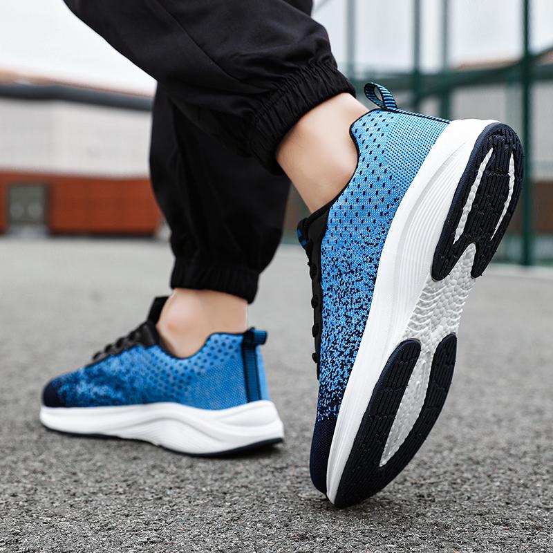 Shoes Man Thick Soled Summer Versatile Outdoor Jogging Training Breathable Platform Shock-absorbing Comfort Casual Mesh Shoes