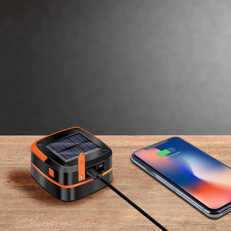 Portable Solar-Powered Camping Lantern,Multi- Lighting Modes,Power Bank,Hook,Outdoor,Camping,Fishing,BBQ,Reading,Emergency Light