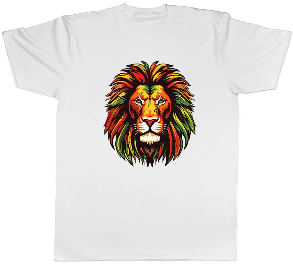 Fierce Lion Mens TShirt Reggae Jamaica Rasta Jungle Tee Gift