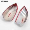 Rearview Side View Mirror Cover Trim For Jeep Cherokee 2014-  2024 Chrome Protection Cap Sticker Accessories Car Styling
