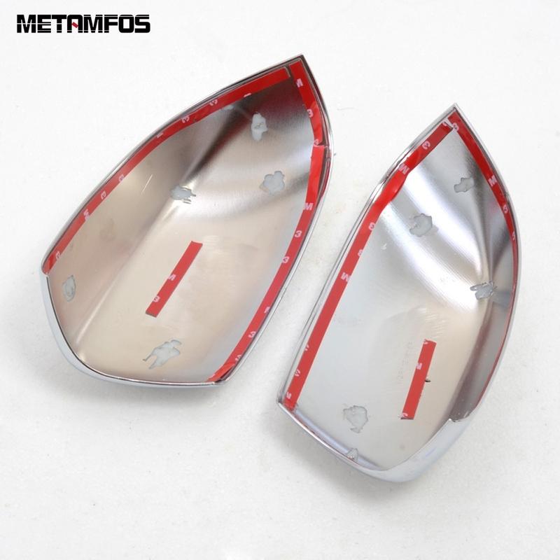 Rearview Side View Mirror Cover Trim For Jeep Cherokee 2014- 2024 Chrome Protection Cap Sticker Accessories Car Styling