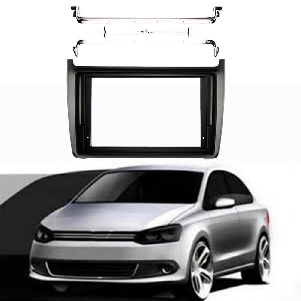 Car Radio Panel Radio Fascia Frame For POLO Dashboard Mount Panel Kit Car Radio Bezel Navigation Modification Faceplate Parts