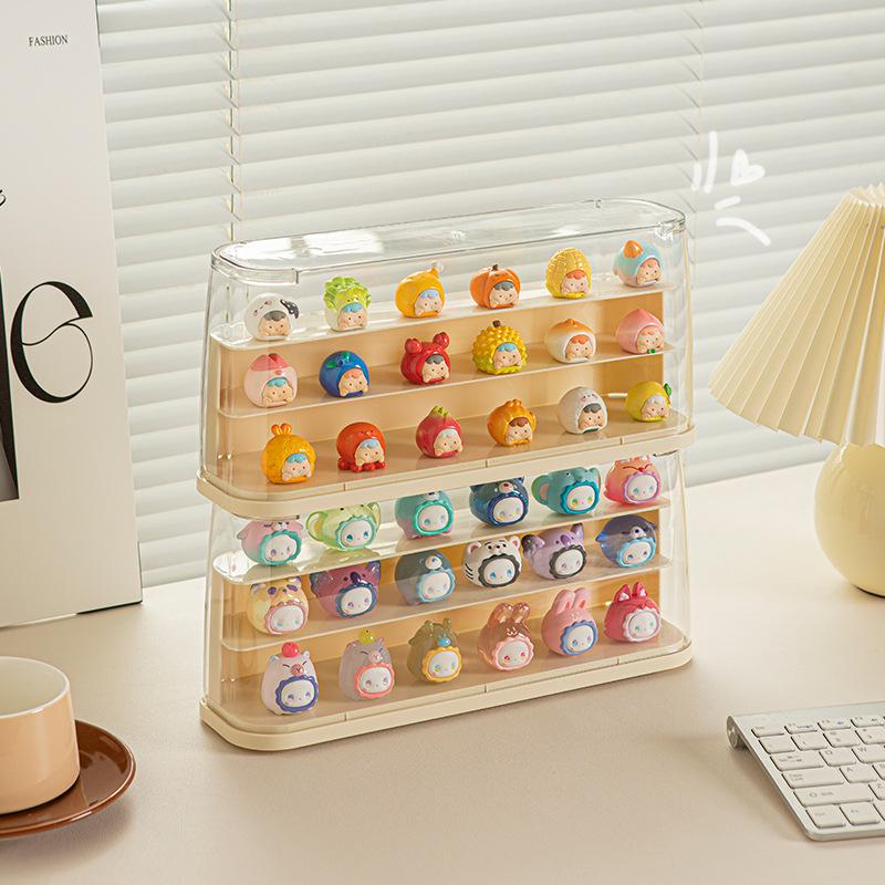 Acrylic Transparent Dustproof Display Stand for Lego Figurines and Pop Mart Collectibles