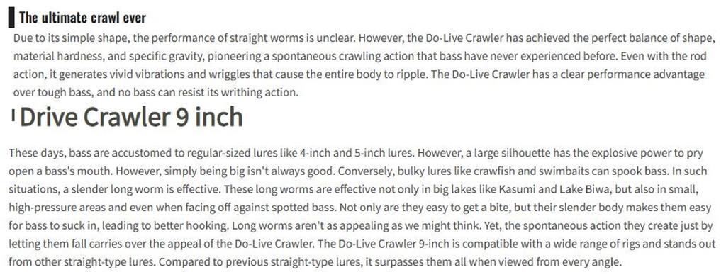 OSP Soft Lure Dolive Crawler 3.5 Inches W-023 (4136)