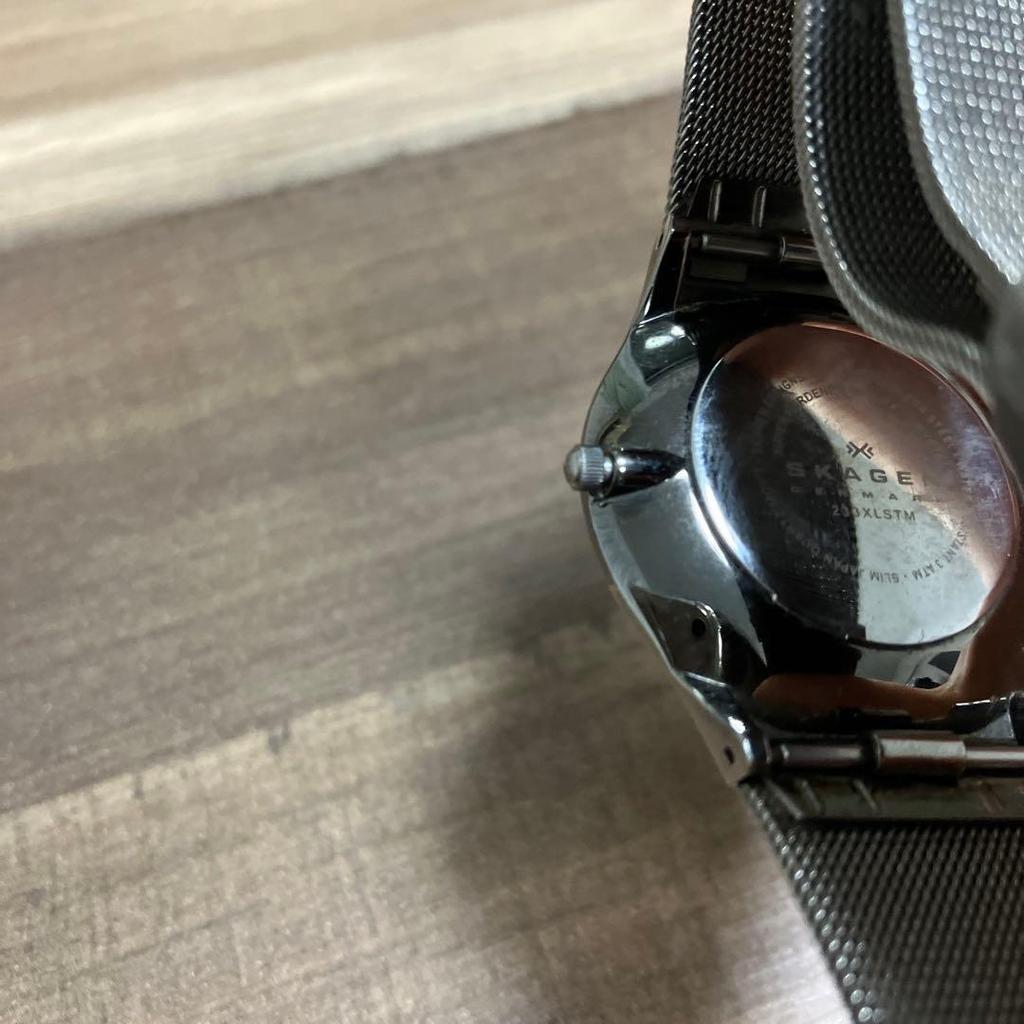 Used SKAGEN Watch Silver Scandinavian Design Quartz