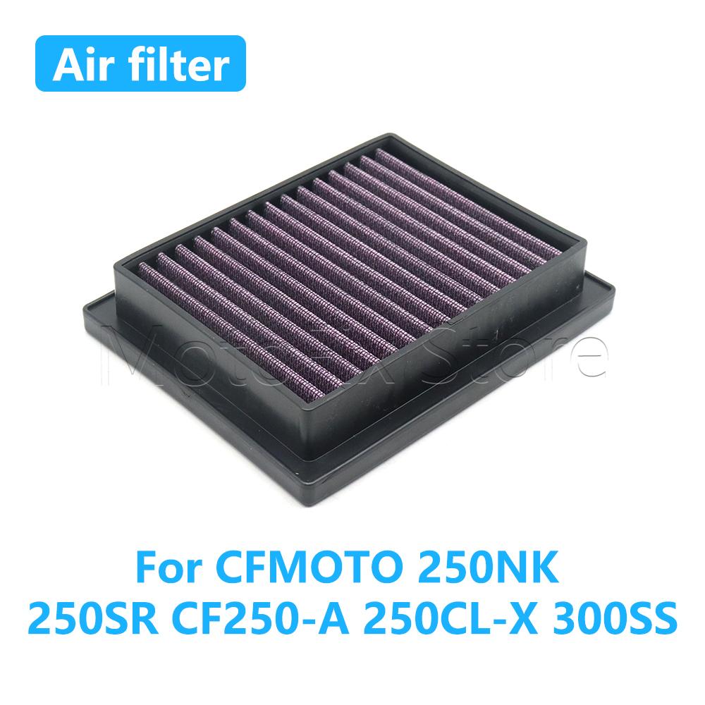 Motorrad Zubehör Hochdurchsatz Luftfilter Motor Ansaugreiniger Für CFMOTO 250NK 250SR 250 SR NK CF250-A 250CL-X 300SS