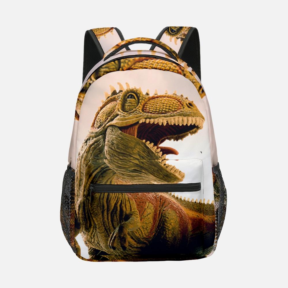 Popular Novelty Cool Dinosaur Student Bookbag Notebook Backpacks 3D Print Oxford Waterproof Boys/Girls Travel Backpacks