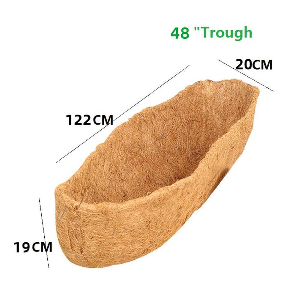 Hanging Basket Liner Coconut Fiber Replacement Flower Basket Cushion For Balcony Garden Garden Plant Flower Pot Basket Liner