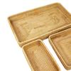 Rattan Tablett Tischplatte Organisation Handgeflochtener Snack Aufbewahrungskorb Multifunktionales Serviertablett 3