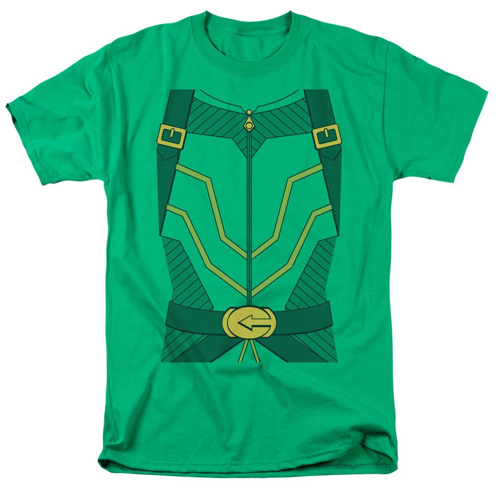 Green Arrow Arrow Uniform T Shirt Mens Licensed Archer DC Comic Tee Kelly Green S