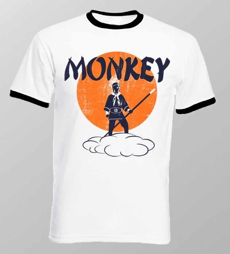 Monkey Magic Retro Everybody Kung-Fu fighting white t-shirt (S- 2XL) OZ9244 M