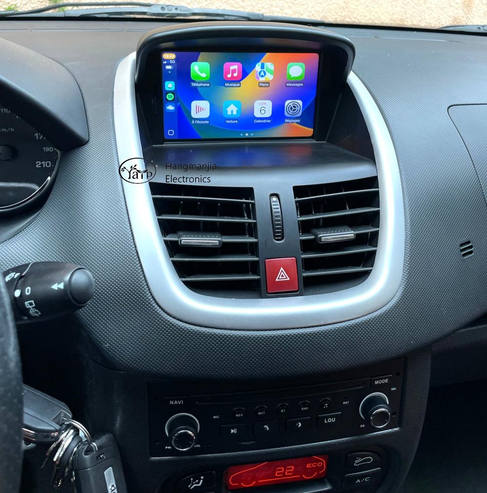 HMG Android 15 Wireless CarPlay Android Auto Radio For Peugeot 207 207CC 2006 - 2015 4G Car Multimedia GPS autoradio DSP RDS dvd