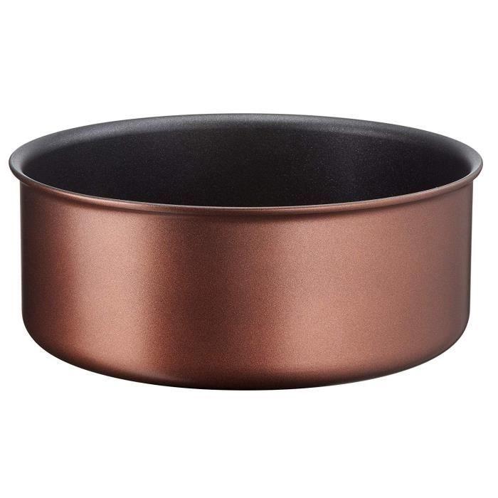 VISIONS Pyroceram Lot de 6 casseroles et casseroles en Verre Marron