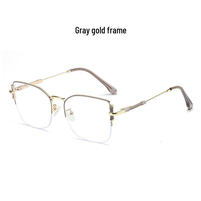 Women's High-End Photochromic Blue Light Blocking Glasses with Clear, Versatile Lenses - Metal Frame, Prescription Ready