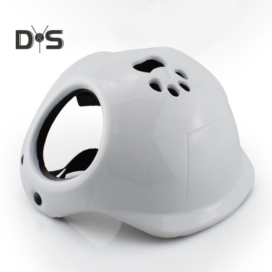 Pet Helmet with Ear Holes Dog Safety Hat Windproof Adjustable Puppy Motorcycle Helmet for Outdoor Riding Hiking Cycling