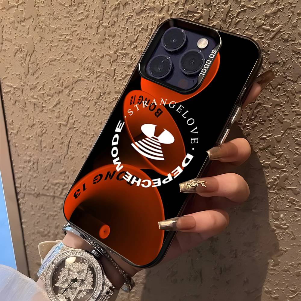 Band D-Depeche ModeS Black Matte Shockproof CoverPhone Case For iPhone 17,16,15,14,13,12,11,Pro,XS,Max,Plus,Mini,SE4,E