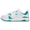 Smash Fabric Synthetic Leather Low Top Retro Basketball Shoes Men Sneakers White Green T12M219113FBV